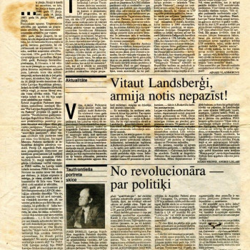 Ieskats laikraksta “Atmoda” (Nr.23 (137) 13.06.1991.) lappusēs.
ANM plg 5301