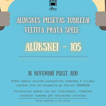 Prāta spēle "Alūksnei - 105"!