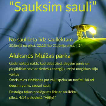 Alūksnes Muižas parkā iemirdzēsies saules sagaidīšanas ceļš “Sauksim sauli”