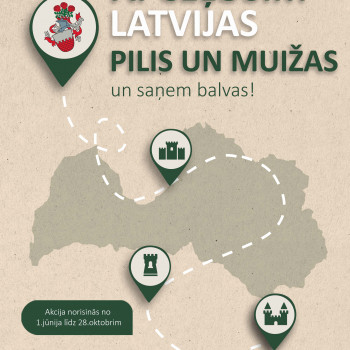 Akcija "Apceļo Latvijas pilis un muižas"