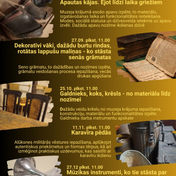 Alūksnes novada muzeja izglītojošu un praktisku nodarbību cikls “Ceļojums muzejā”!