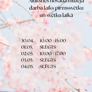 Pirmssvētku un svētku darba laiks.