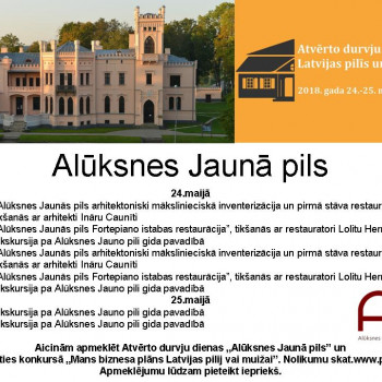 Atvērto durvju dienas Alūksnes Jaunajā pilī