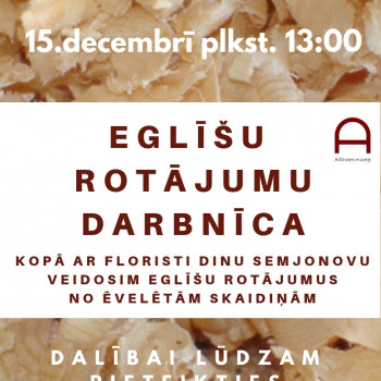 Eglīšu rotājumu darbnīca