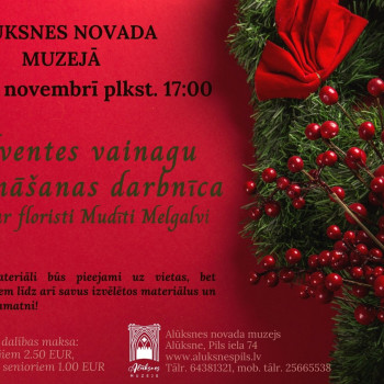 Adventes vainagu darināšanas darbnīca